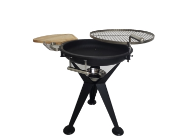 Hero24 SCHWENKGRILL  MIT EDELSTAHLROST 54 CM   FEUERSCHALE 57 cm