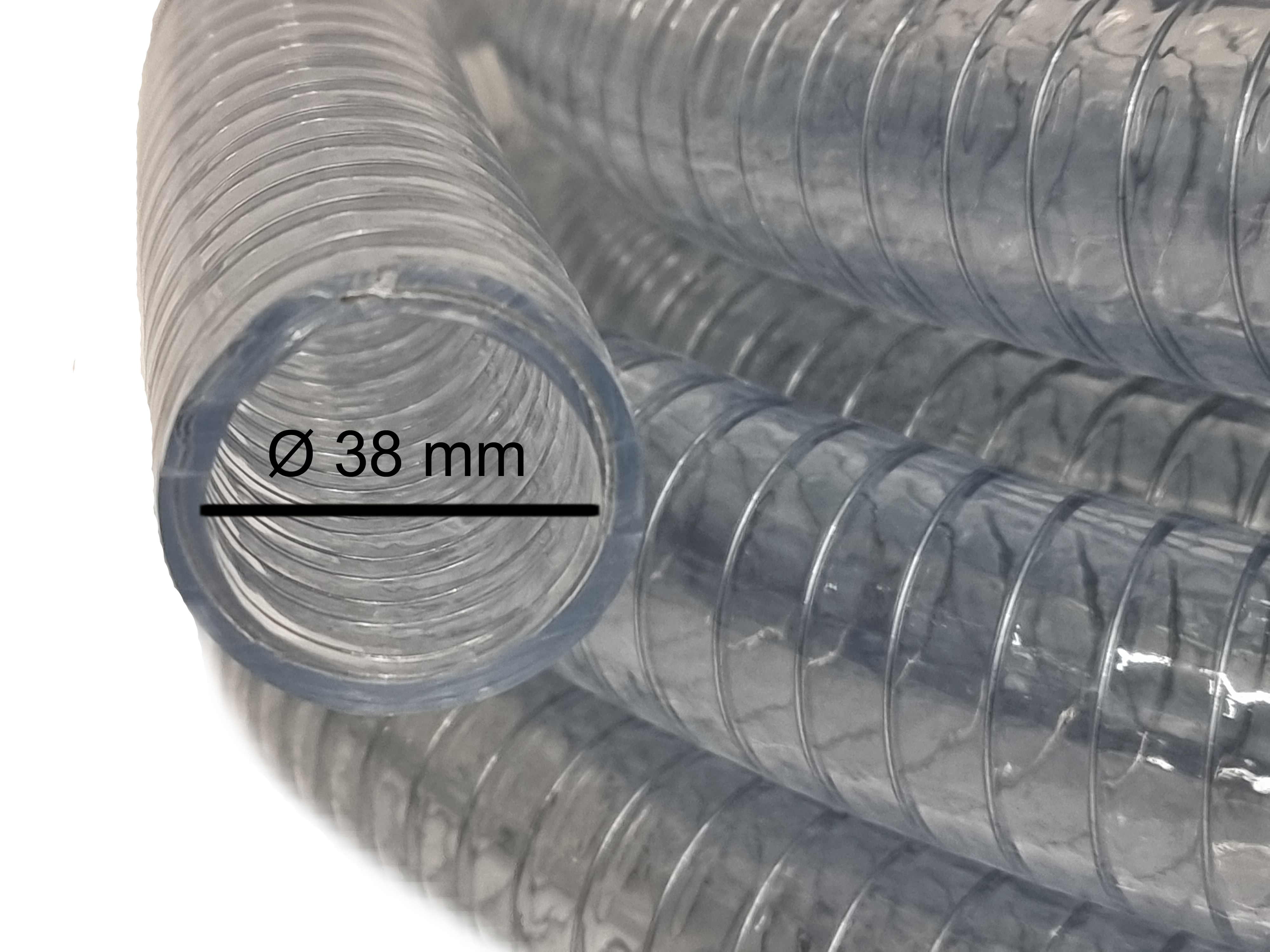 Monopoel GmbH - Füllschlauch mit Stahldrahtspirale, 38x4.5 mm
